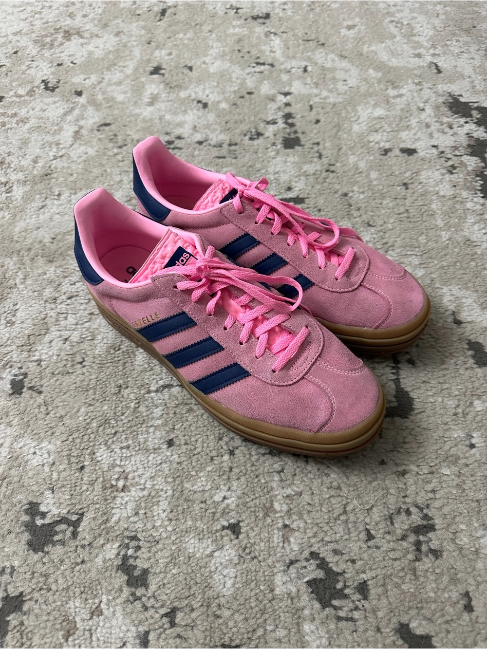 Adidas Gazelle Bold Pink Glow Gum Sneakers Size 11